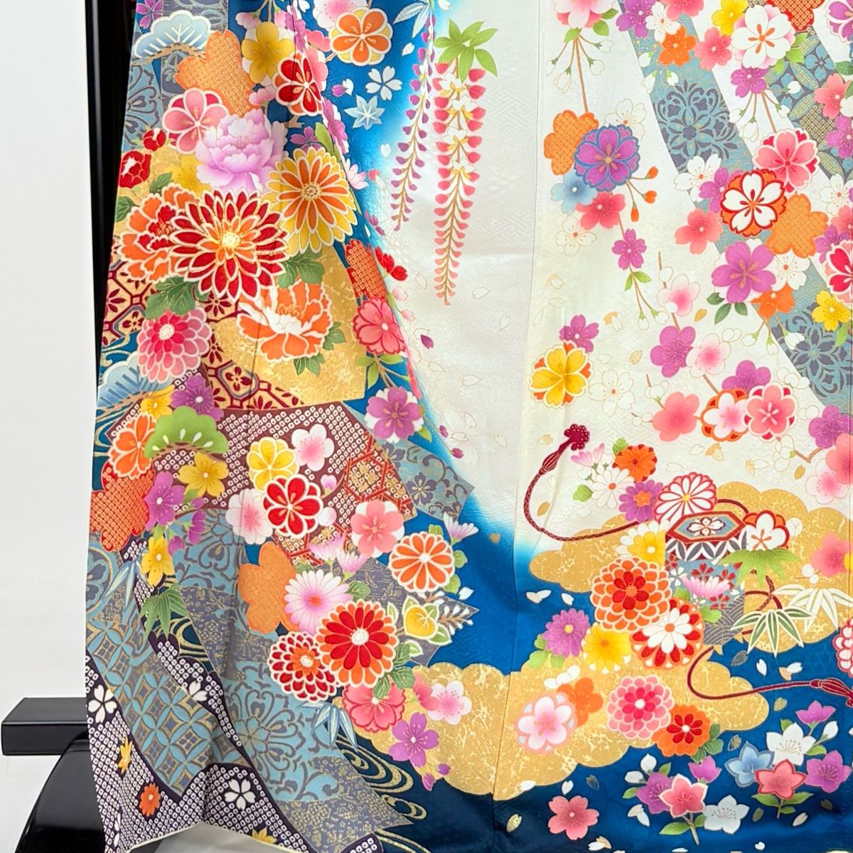 ＊振袖6点➕1点　セット＊ 正絹フルセット中古美品【身長155~170cm】 rental-poem_fb1298s