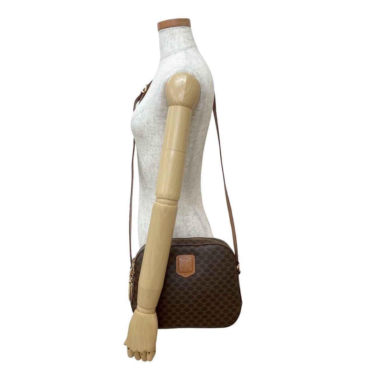 極 美品 CELINE セリーヌ ヴィンテージ マカダム ブラゾン
