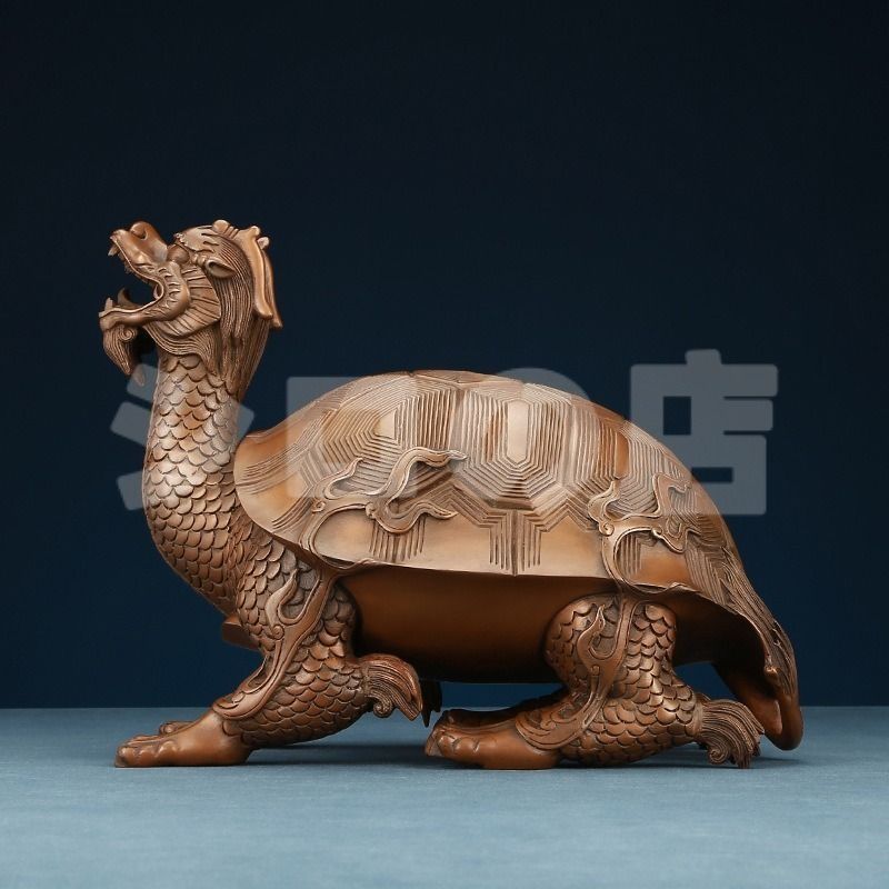 龍亀 亀 置物 オブジェ 銅製 運 金運 健康運 出世運 家庭運 家内安全 インテリア 玄関 リビング 贈り物 プレゼント 魔除け オフィス 飾品 幸運 長寿 豪華 NEXPOTALLINN_EU