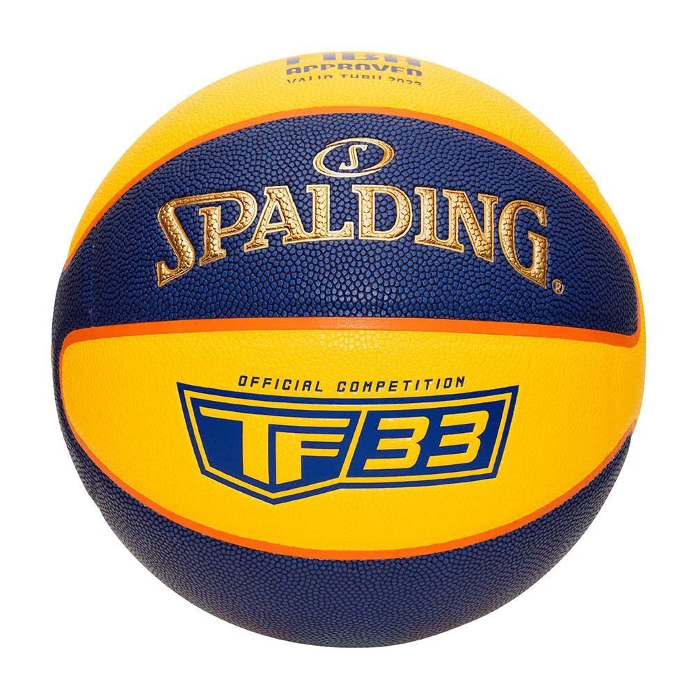 TF33 3X3向けボール SPALDING スポルディング TF33 オフィシャルゲームボール FIBA 公認球 6号球 76-862Z バスケ バスケットボール 3×3 イエロー