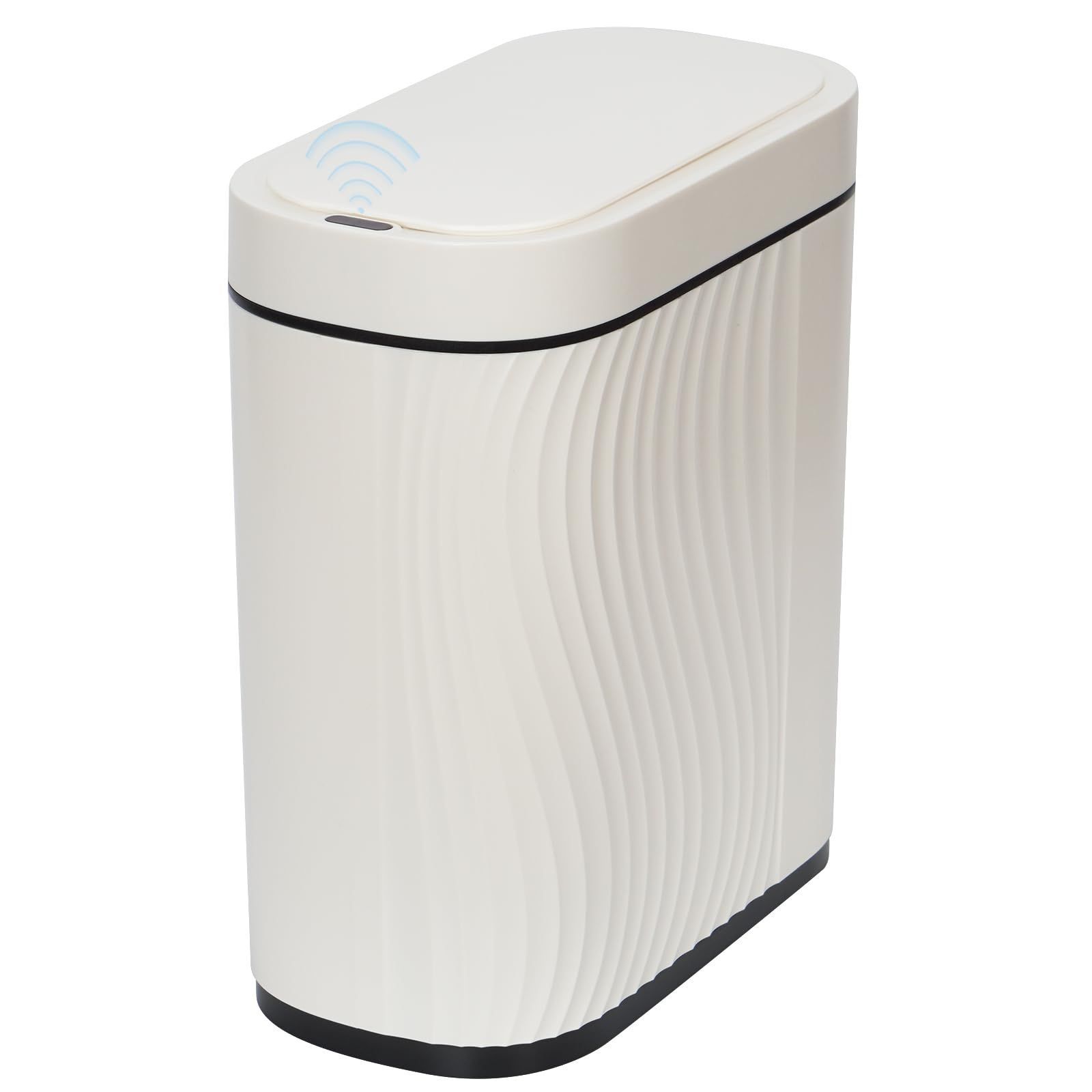 【新着商品】FTINFX ゴミ箱 自動開閉 ふた付き 8L 小型 非接触 センサーゴミ箱 密閉 防臭 キッチン トイレ オフィス 家庭用 (スリム ホワイト)