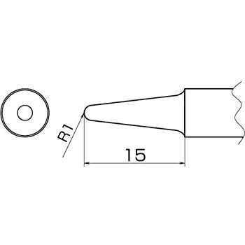 (未使用･未開封品)　白光 こて先 3BL型 T20BL3 60wa65s 未使用・未開封品) 白光 こて先 3BL型 T20BL3 60wa65s 【公式通販】