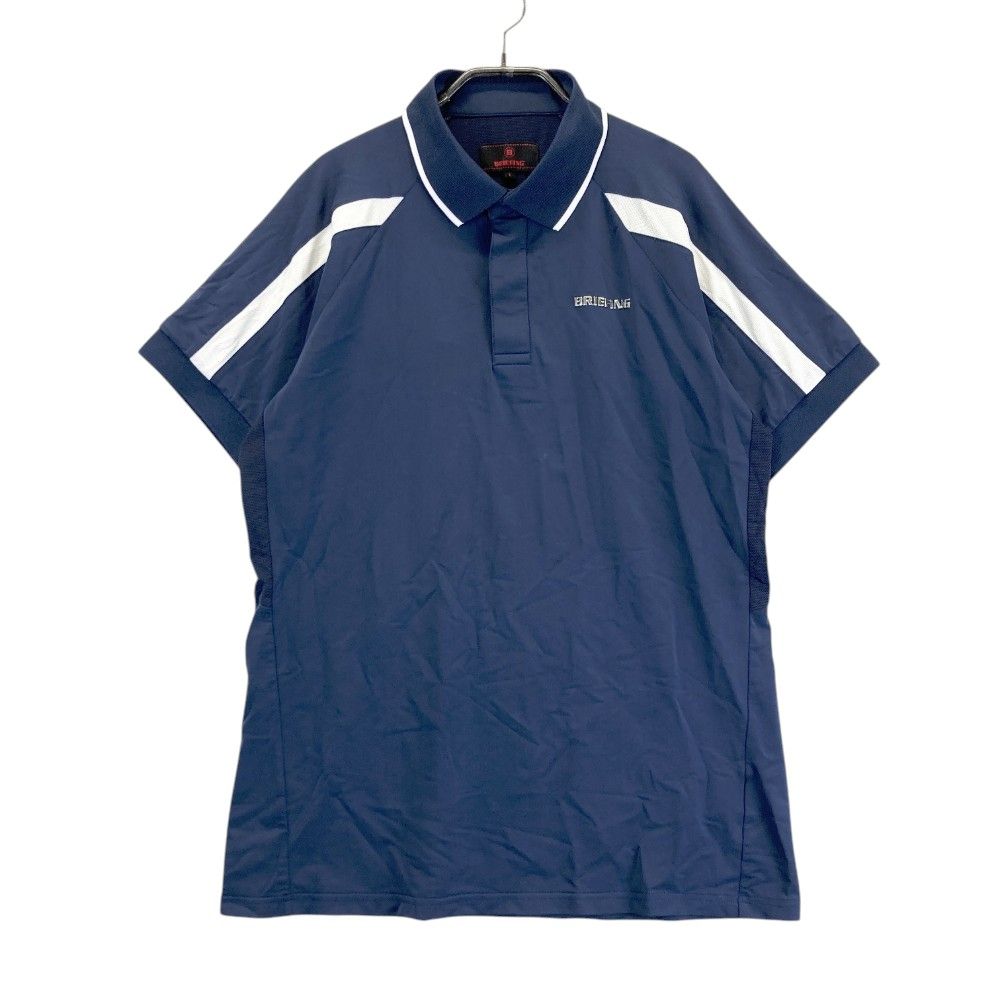 サイズ L BRIEFING GOLF ブリーフィング 半袖ポロシャツ ネイビー系 240101388465 ゴルフウェア メンズ ストスト