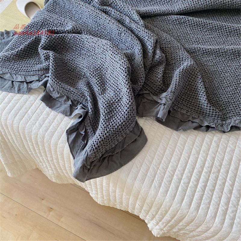 布団2重 レースレースのカバーブランケット多用途シングルペアサマーブランケット am4a184581