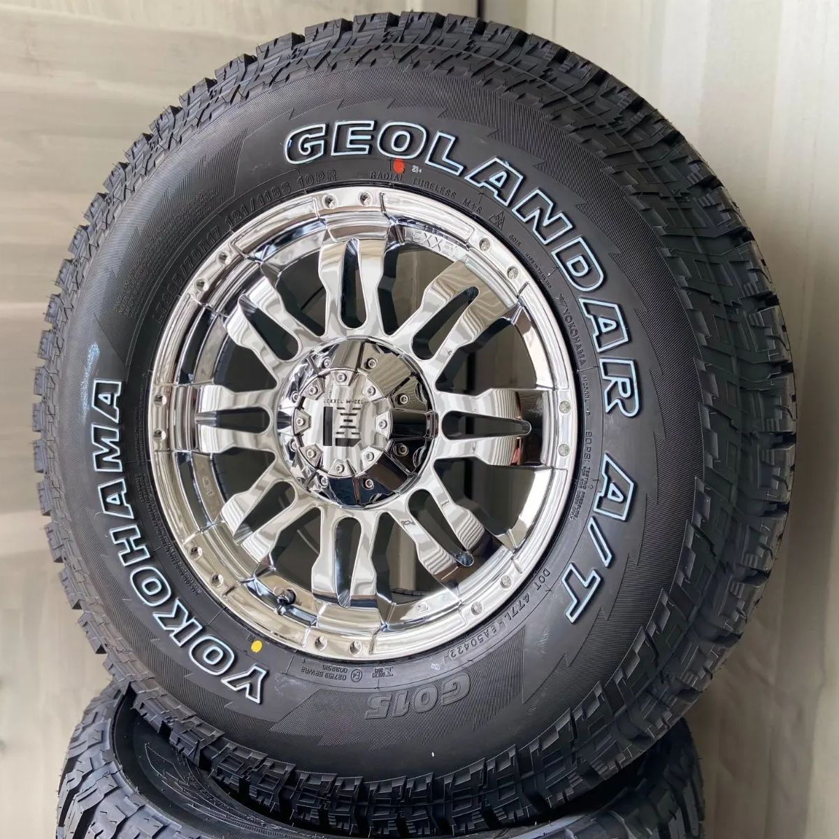 ヨコハマタイヤ 265/70R17 サマータイヤホイールセット FJクルーザー (YOKOHAMA GEOLANDAR AT & MYRTLE ARMOR 6穴 139.7)