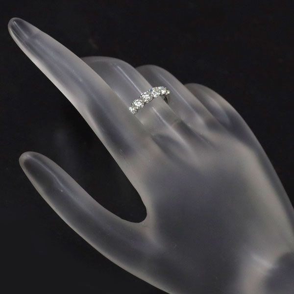 Pt900 H&C ダイヤモンド リング 1.10ct ハーフエタニティ - メルカリ 