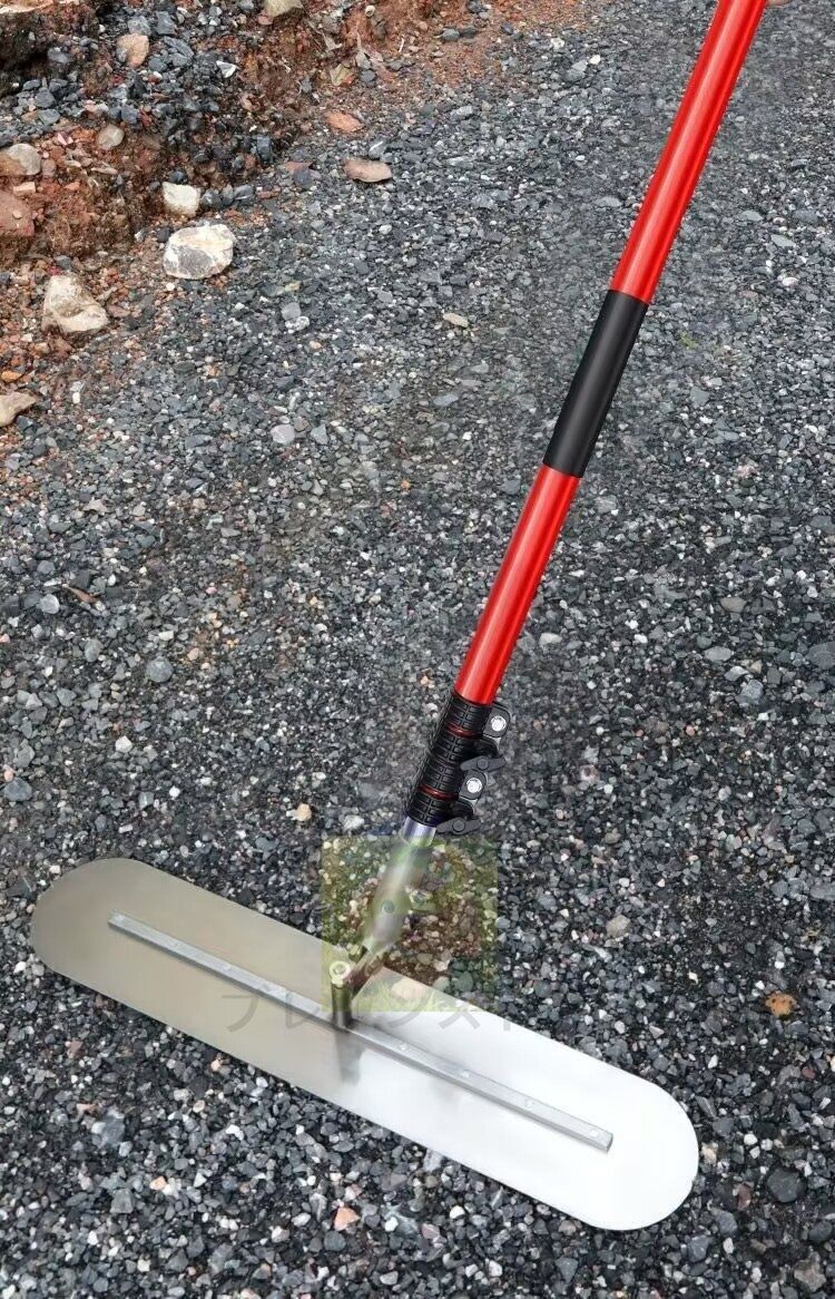 品質保証 アルミスクリードポータブルハンドル 伸縮柄 付 100 12.5 300cm 作業工具 大工道具 左官 コンクリート仕上げ HRDEVELOPMENT_JP