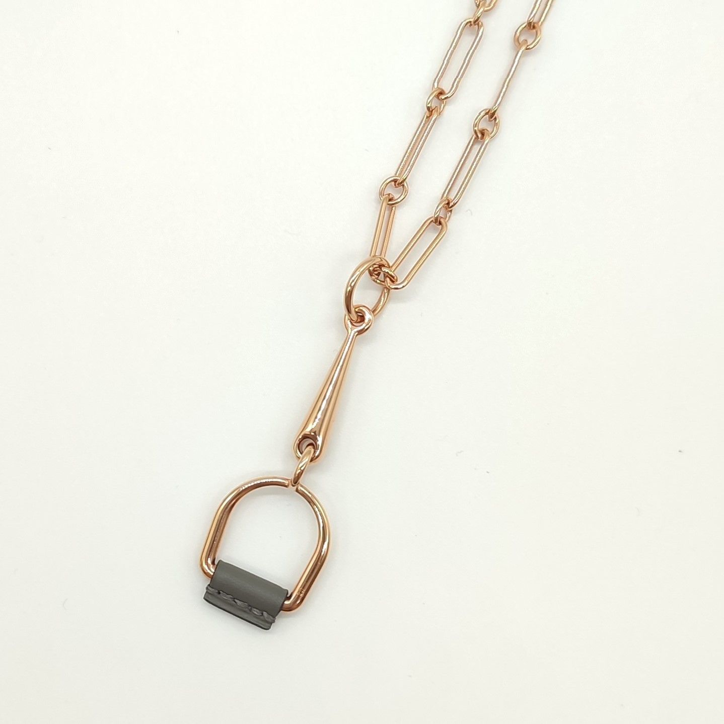 HERMES エルメス エリタージュ エケストル GM ネックレス 金属製