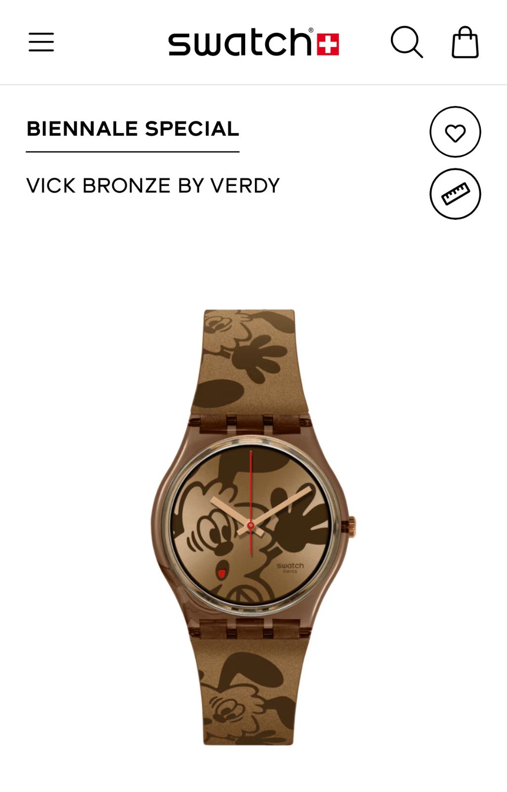 完売品❗️Verdy x Swatch Vick Bronze By Verdy Art Special Watch 新品✨