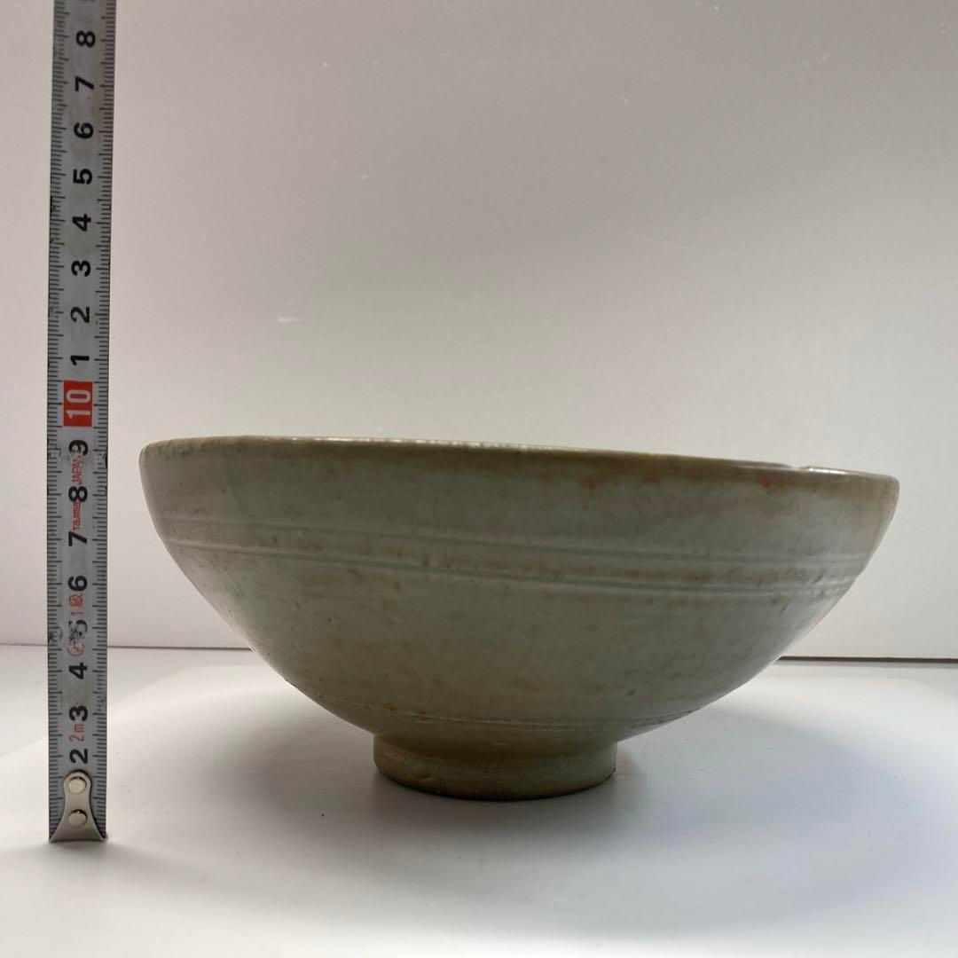 高麗青磁線文鉢　木箱付　幅約22.5㎝　本Y6-0509☆1F 高麗青磁線文鉢 木箱付 幅約22.5㎝ 本Y6-0509☆