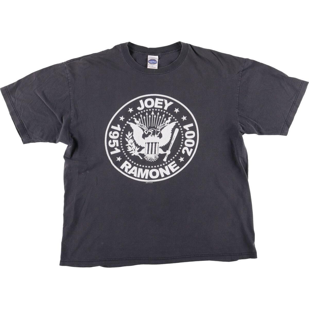 古着 00年代 CYGNUS RAMONES ラモーンズ JOY RAMONE ジョーイラモーン バンドTシャツ バンT メンズXL相当|eaa501967