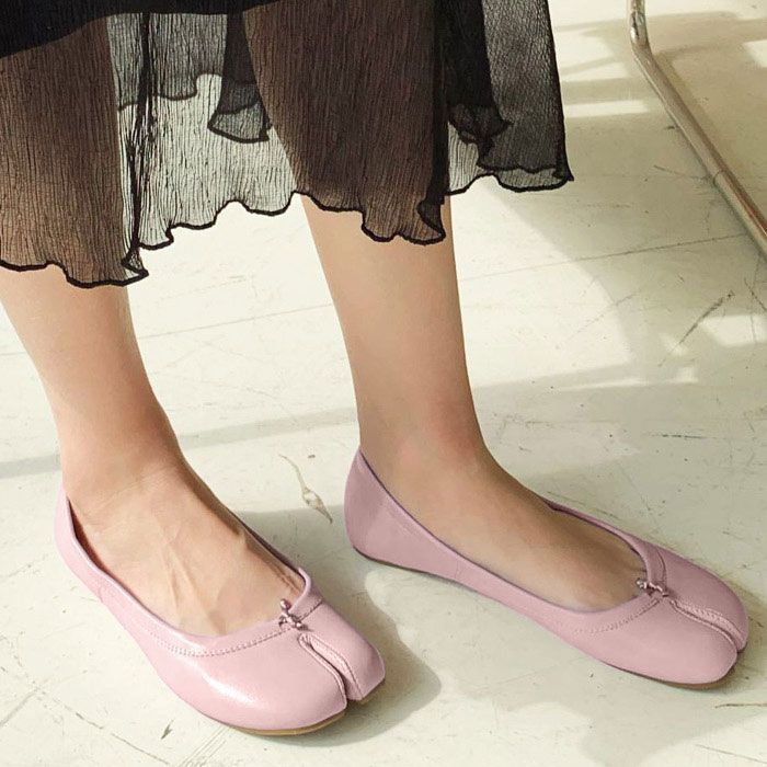  足袋パンプス タビ フラット ぺたんこ バレエシューズ 外反母趾 柔らかい レディース シューズ zhouyaom 03 フラットシューズ バレエシューズ パンプス