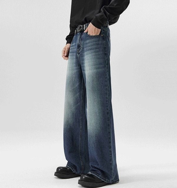 【COSYHARU】Ford Vintage Washing Long Wide Denim COSYHARU】Ford Vintage Washing Long Wide Denim (COSYHARU