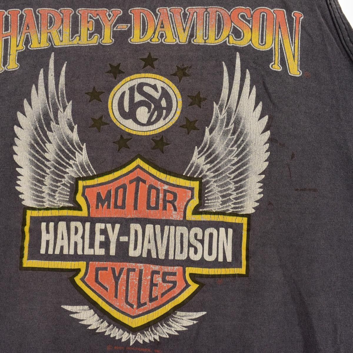 M☺︎古着 90s USA製 ハーレーダビッドソン バーアンドシールド ロゴ 90s USA製 Harley-Davidson ハーレーダビッドソン tシャツ M