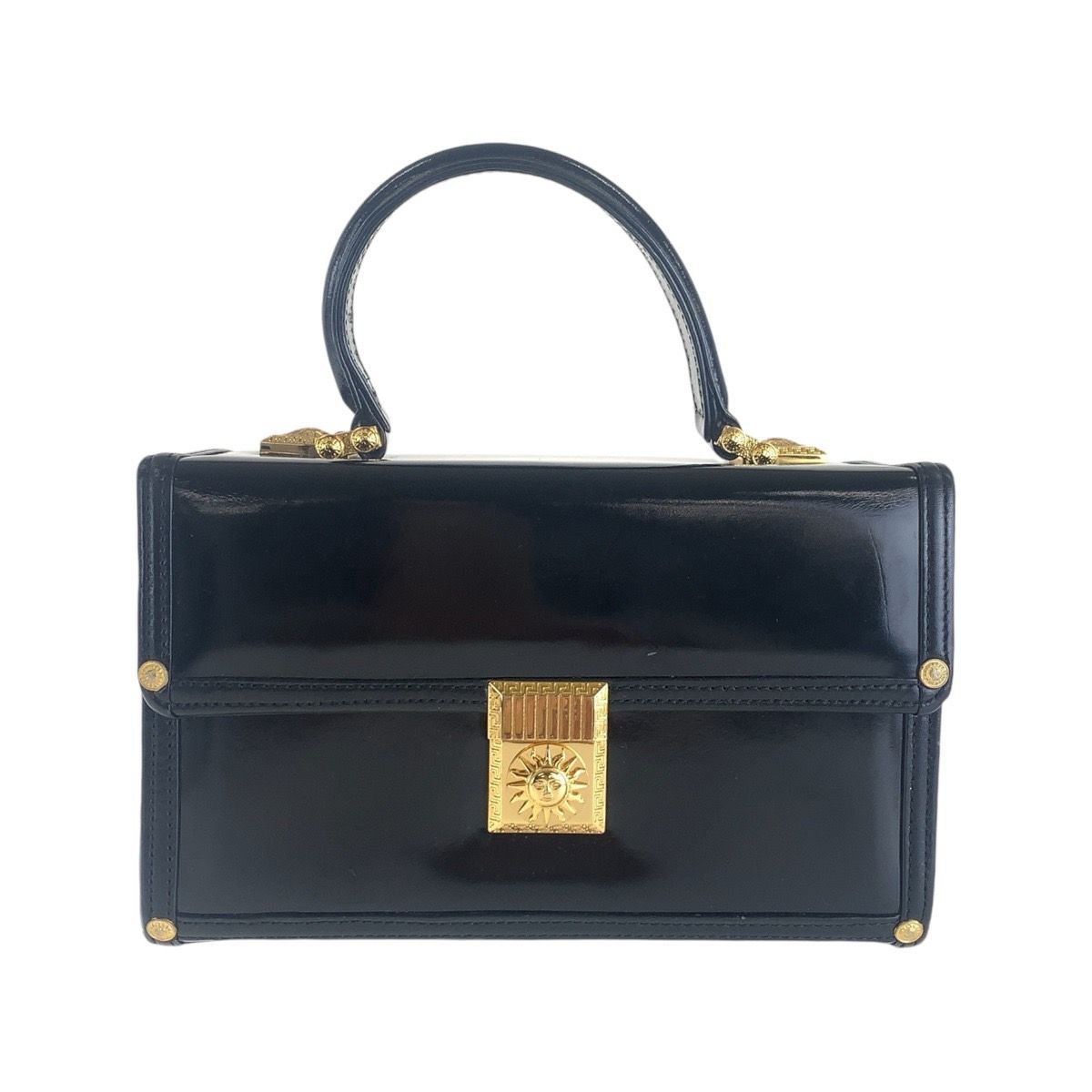 美品 VERSACE ヴェルサーチ ヴィンテージ サンバースト ブラック 黒