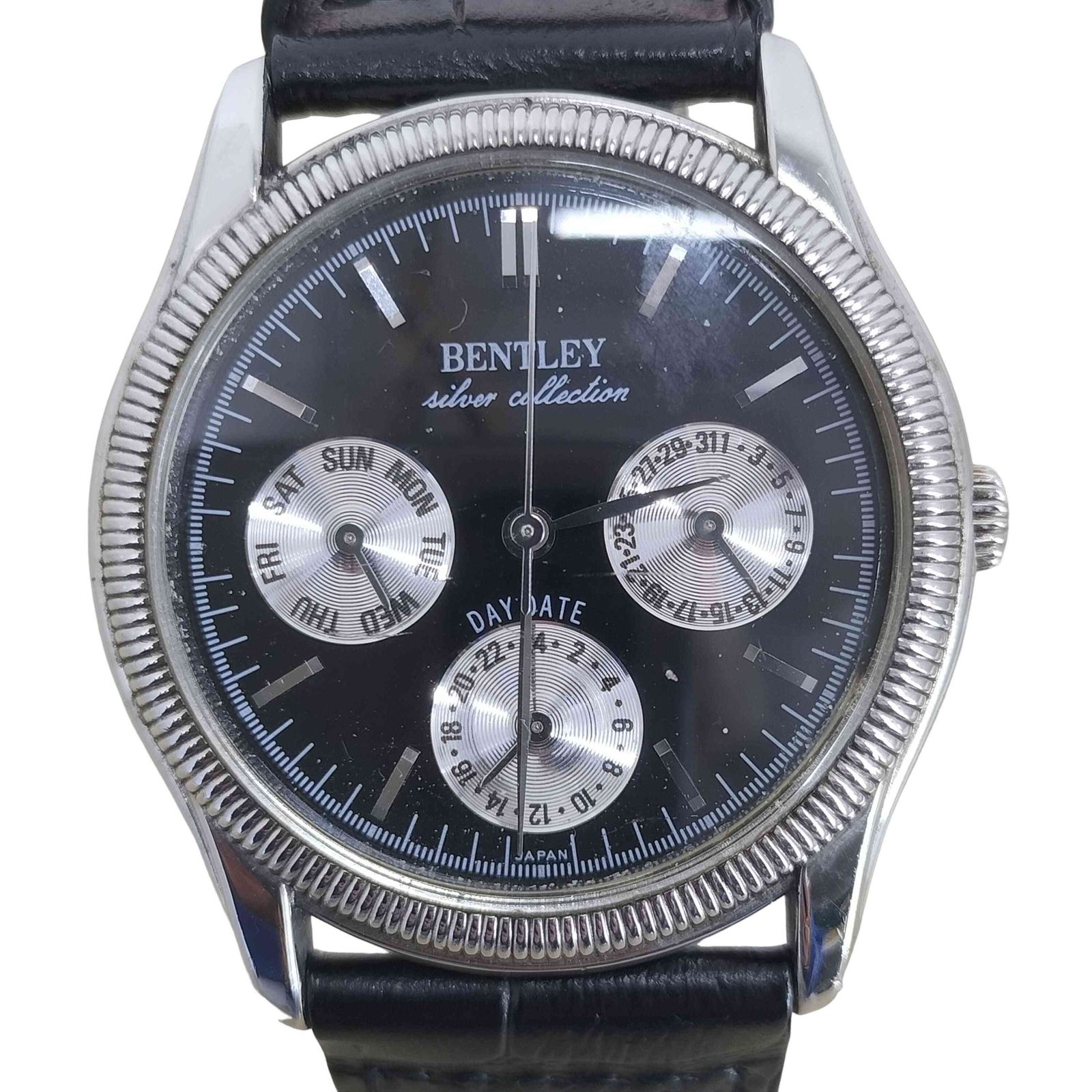 ユーズドフルギ USED古着 {{BENTLEY}}  925刻印 レザーベルト腕時計 メンズ 表記無 