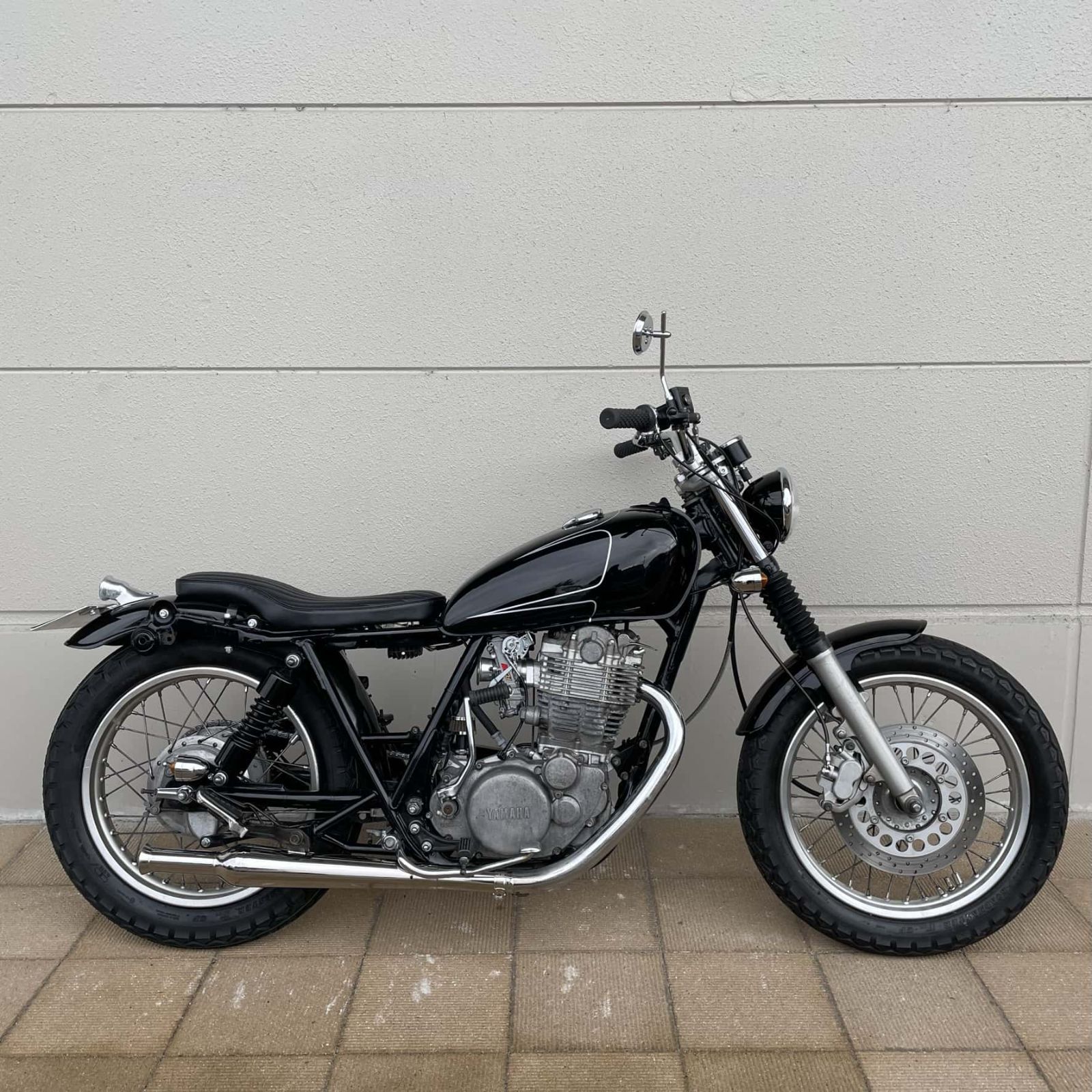 ひ*ー様 SR400/500 トランペットマフラー SR400/500 スリップオン トランペットマフラー ロングベル