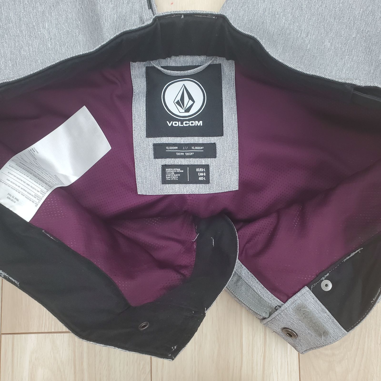 VOLCOM ボルコム スノーボード パンツ レディース グレー グレイ