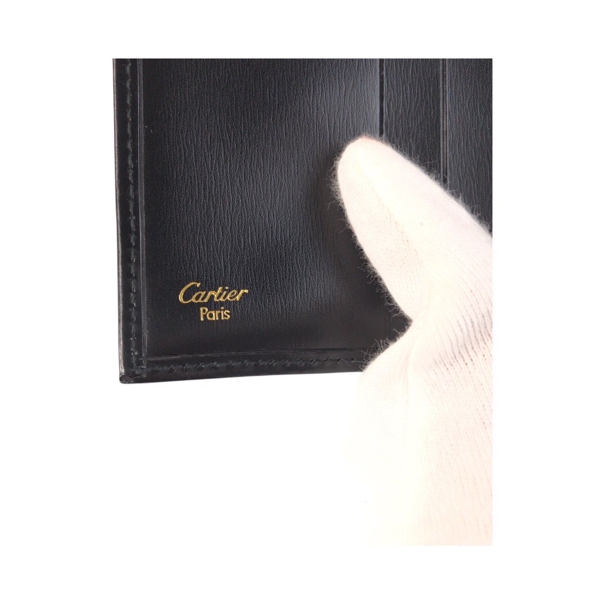 超美品 CARTIER カルティエ パンテール パンサー ブラック 黒 ゴールド  