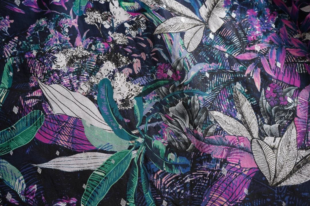 グレースコンチネンタル コロニアルプリントスカート