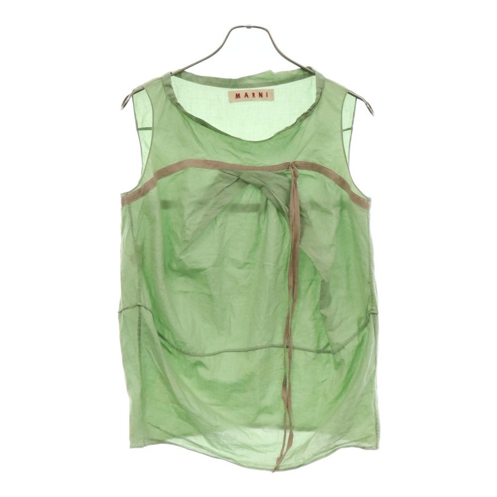 MARNI (マルニ) ドローコード ノースリーブ コットン カットソー