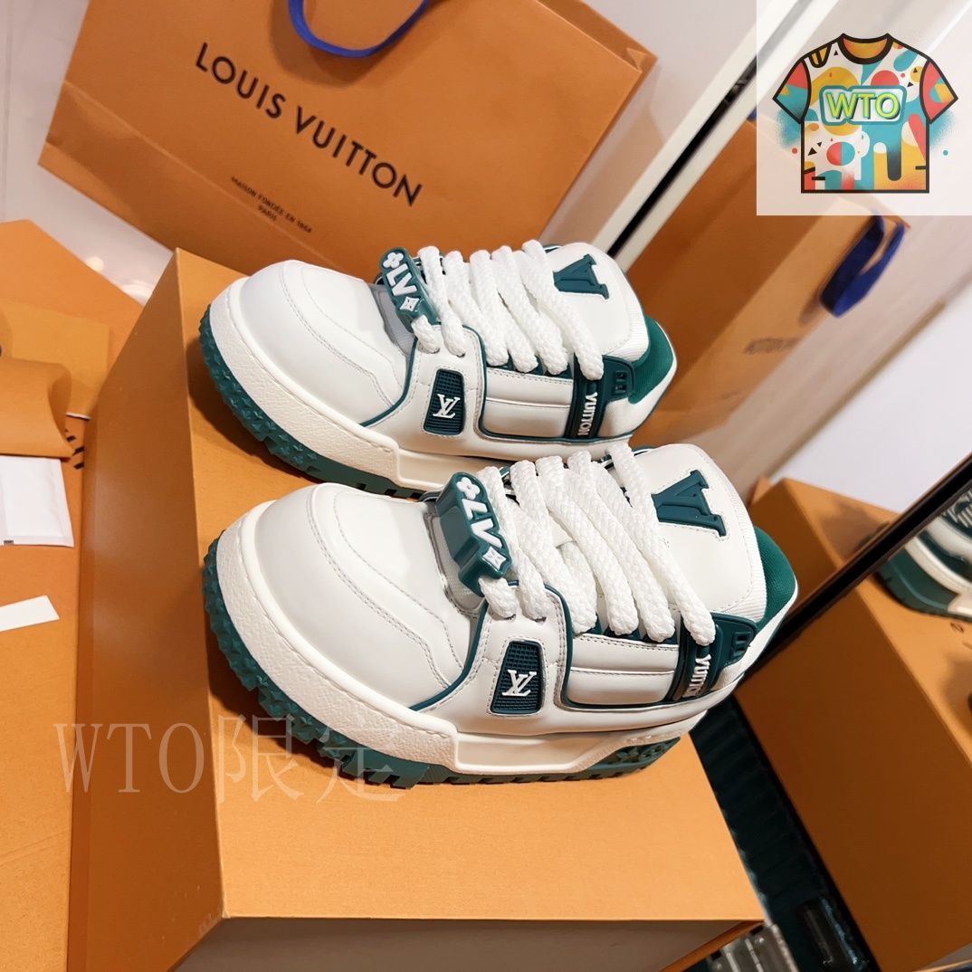 【新品未使用】LOUIS VITTON ☆スニーカー Louis Vuitton LV Trainer 限定モデル スニーカー01-ZK65 - メルカリ