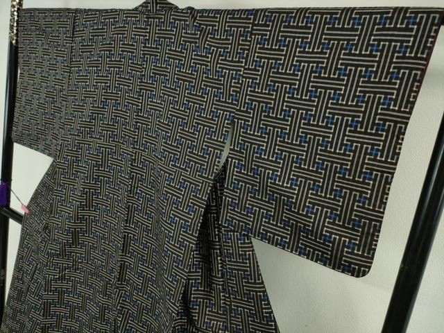 平和屋本店□希少 本場大島紬 龍郷絣 秋名バラ 逸品 DZAA5590kh5