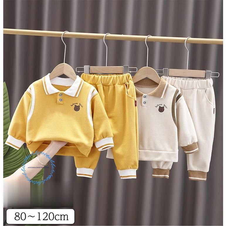 子供服 上下セット 男の子 ベビー服 セットアップ 女の子 80 90 100 110 120 長袖 トレーナー スウェットパンツ 秋冬 春