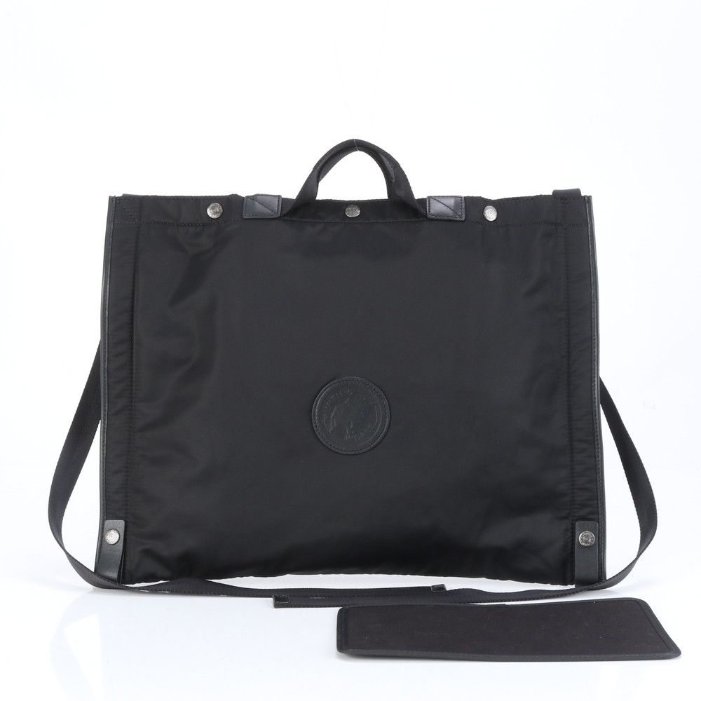 美品 ハンティングワールド レザー ナイロン 2WAY ショルダー