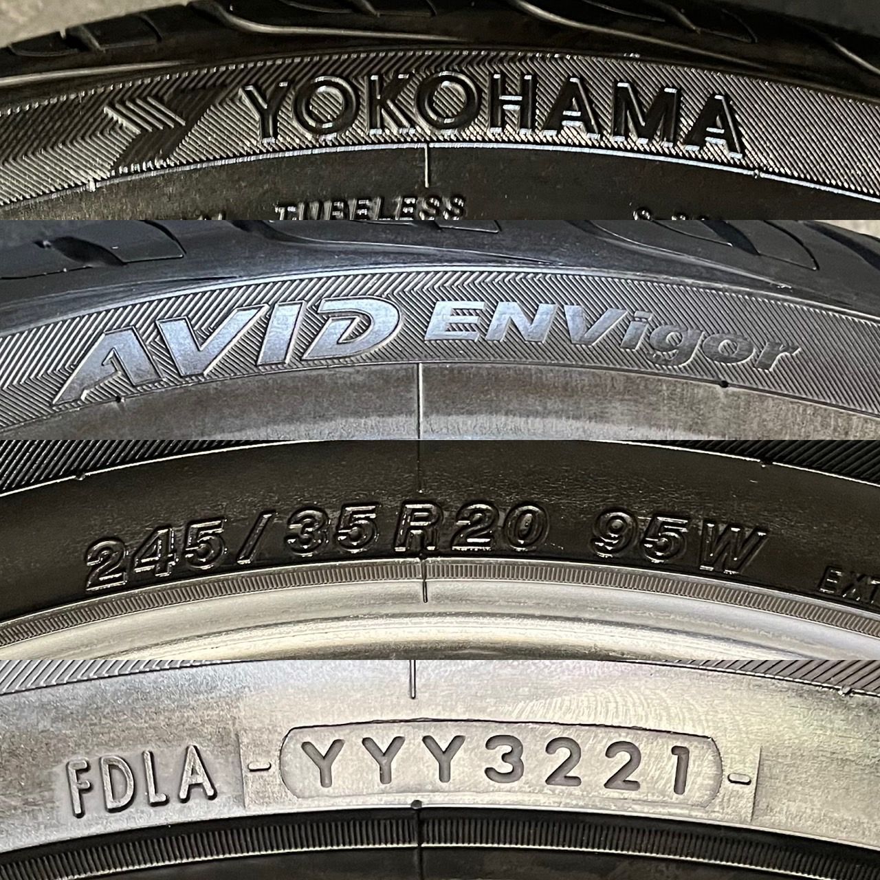 約9.4分山 ヨコハマ YOKOHAMA AVID ENVigor 245 35R20 2本 h_453 FFCRYSTALESIA_COM