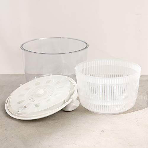 【送料込み 新品 】>ホワイト< パール金属 サラダ スピナー 野菜 水切り 器 Petit chef Jr C-750