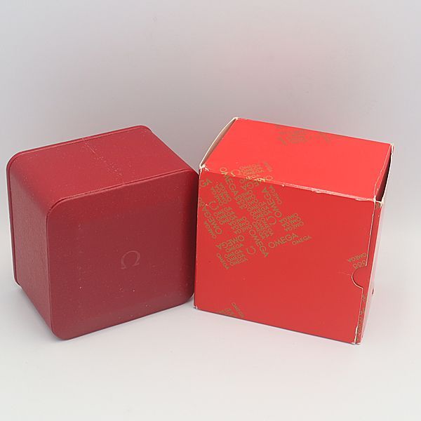 良品 オメガ 空箱 腕時計用 アンティーク ヴィンテージ 赤/レッド