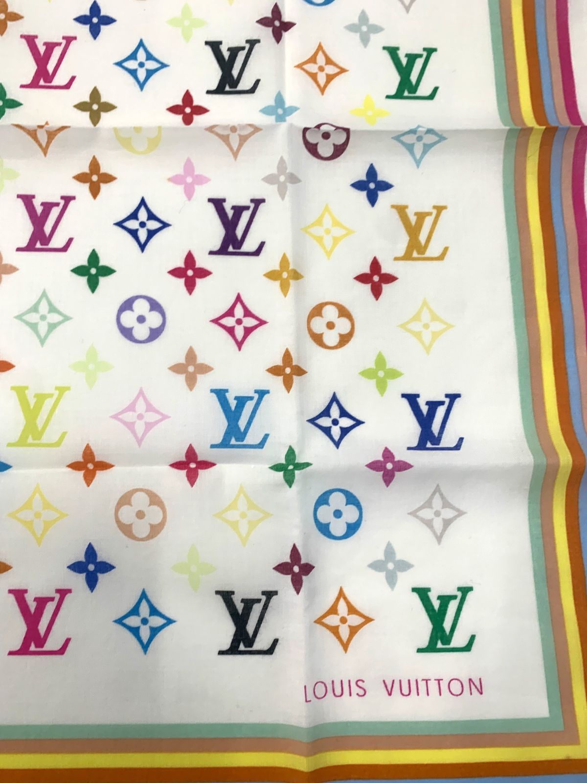 LOUIS VUITTON スカーフ マルチ 村上隆 X0381