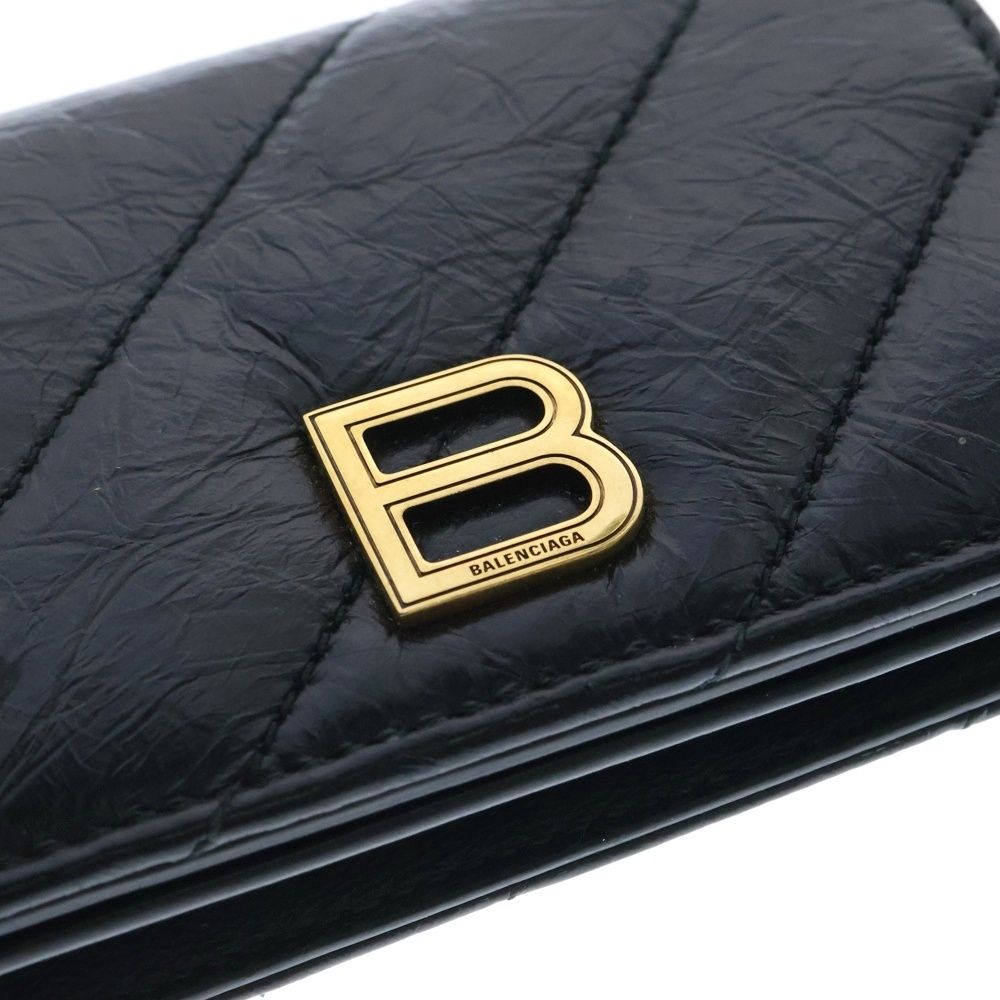 バレンシアガ CRUSH レザー名刺入れ BALENCIAGA CRUSH(バレンシアガ クラッシュ) カードケース・名刺