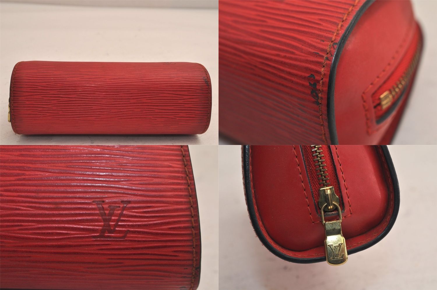 LOUIS VUITTON ルイヴィトン エピ ドーフィーヌ 布袋付 内部劣化