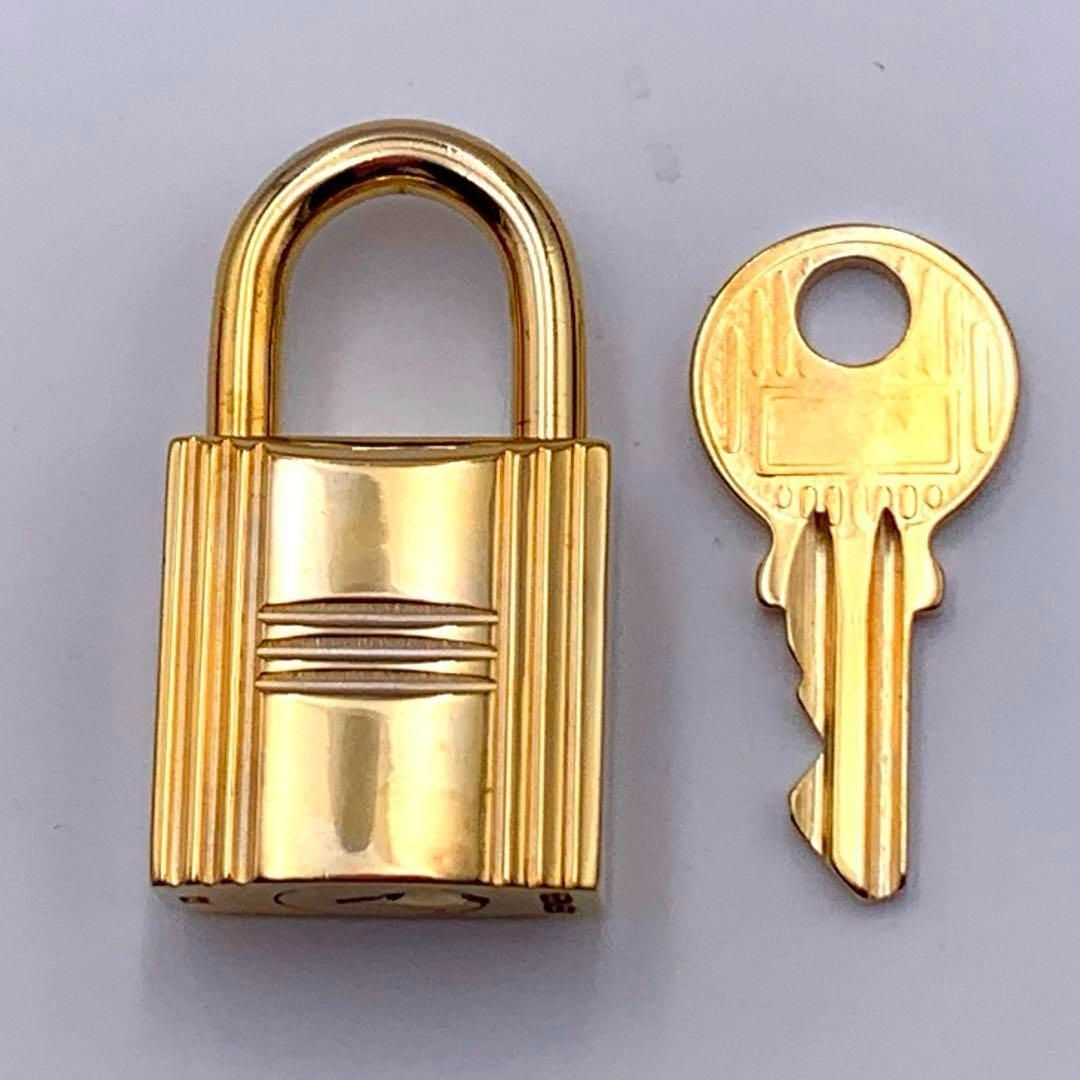 【美品】HERMES エルメス カデナ 120 パドロック 南京錠 ゴールド 12260650_1.jpg