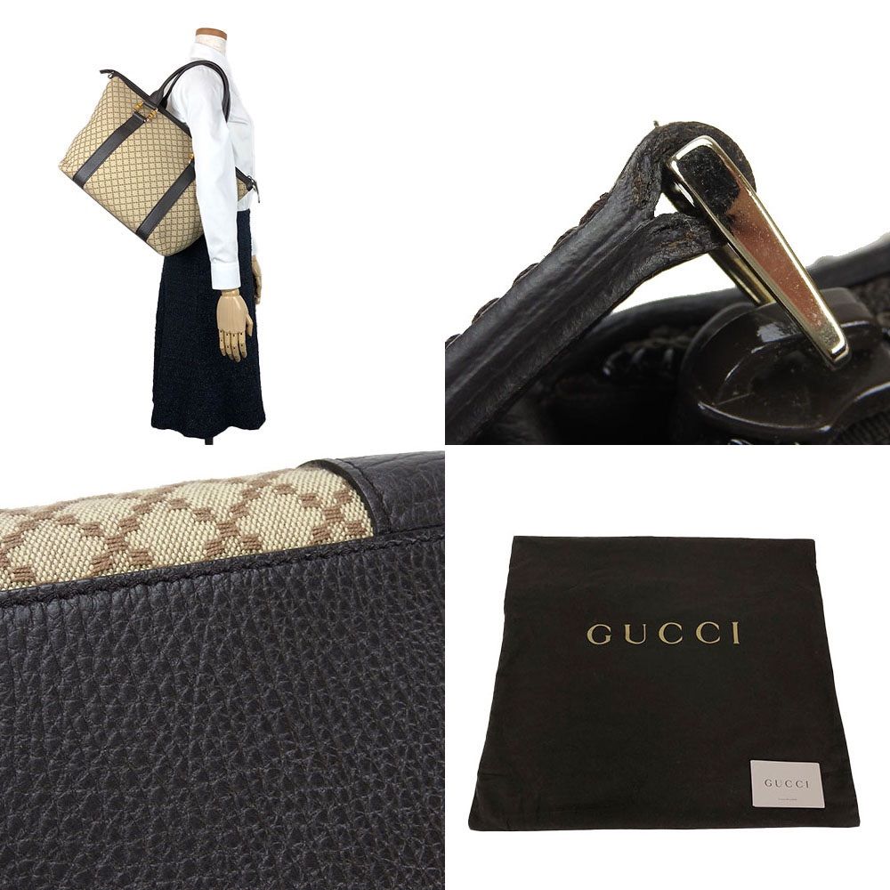 中古】GUCCI グッチ 339548 ディアマンテ バンブー トートバッグ 