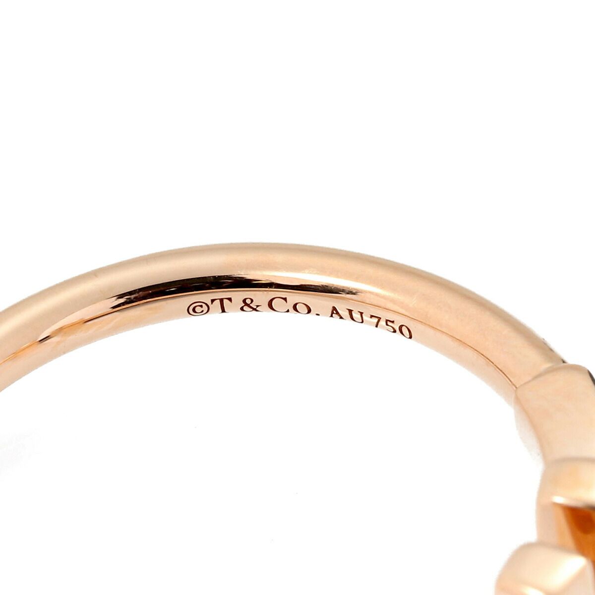 ティファニー T ワイヤー リング 指輪 K18 13号 TIFFANY&Co
