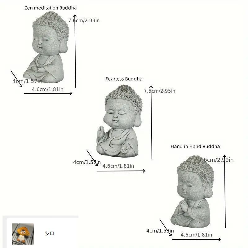 定番人気，格安】 可愛い石仏 仏 石 手を合わせる 瞑想 zen 禅 仏像