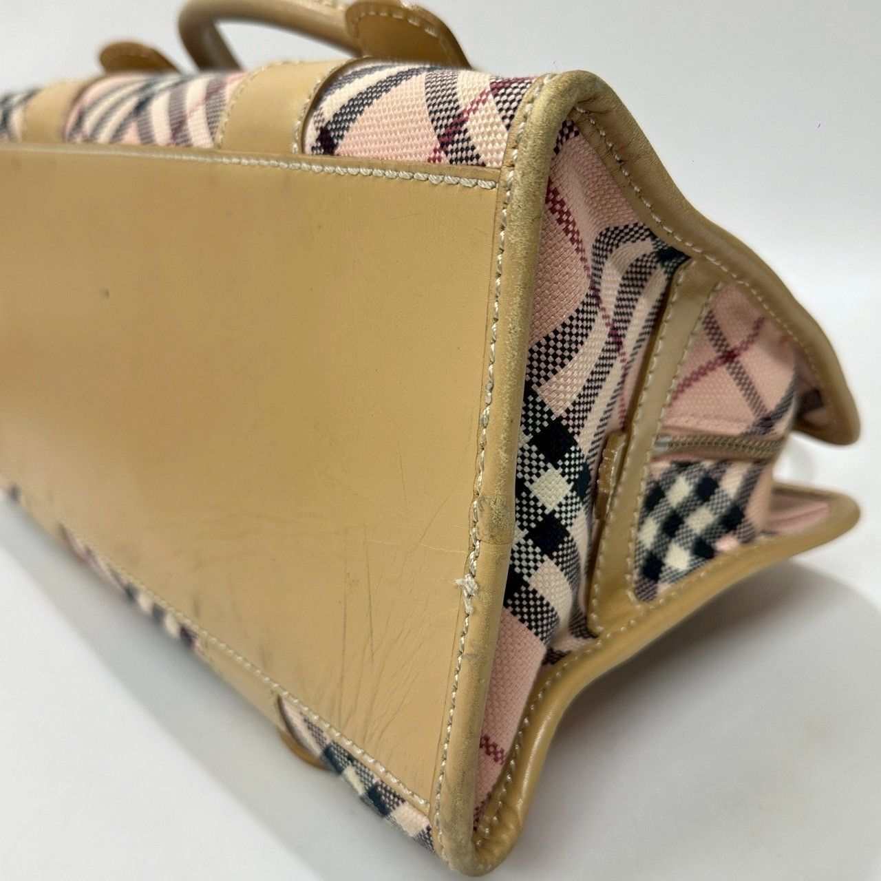 ☆M16 良品 希少 BURBERRY バーバリー ブルーレーベル ノバチェック 