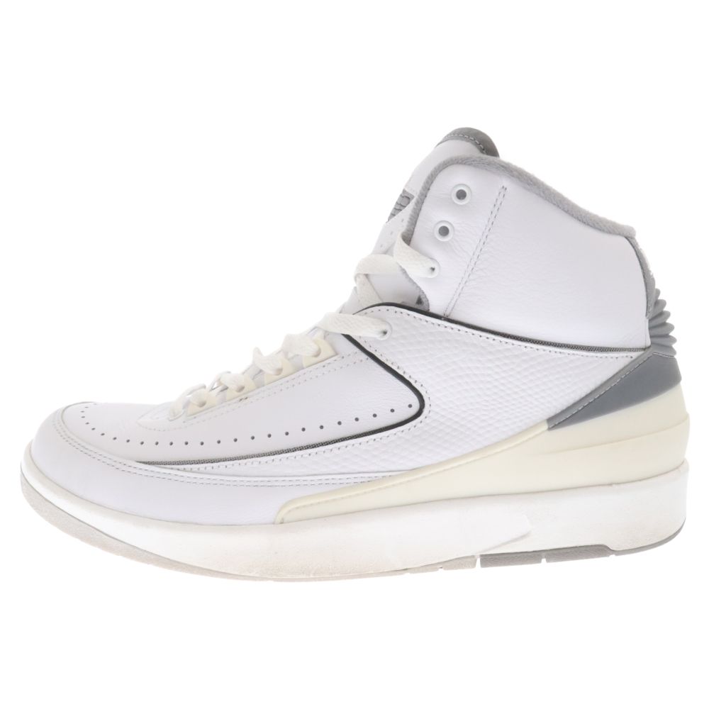 NIKE (ナイキ) AIR JORDAN 2 RETRO WHITE AND CEMENT GREY DR8884-100 エアジョーダン2 レトロ ハイカットスニーカー ホワイト US10/28cm