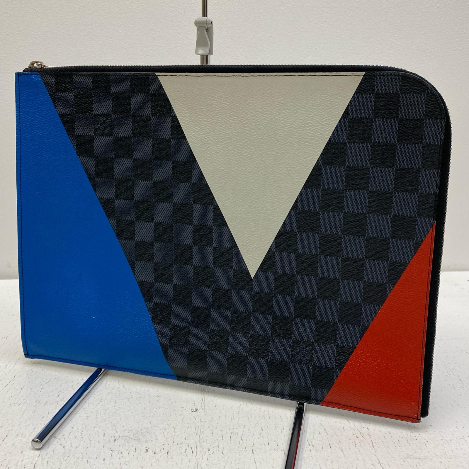 加古川店 LOUIS VUITTON | ルイ ヴィトン クラッチバッグ ポシェット ジュールGM N41594 ダミエ コバルト 122