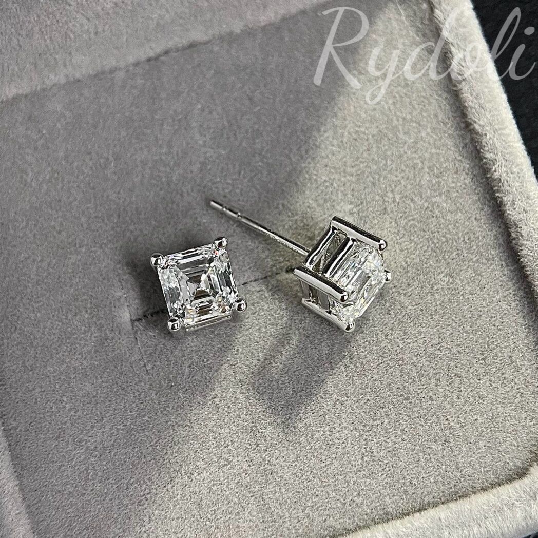 PT950 2.04ct D VS1 オーダーメイドピアス ラボグロウンダイヤモンド