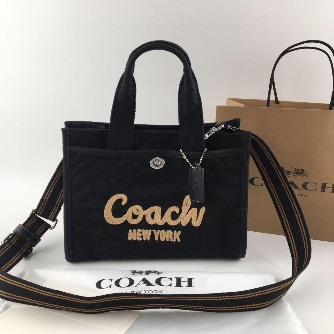 新品 COACH ショルダーバッグCARGO TOTE 26 黑CP164