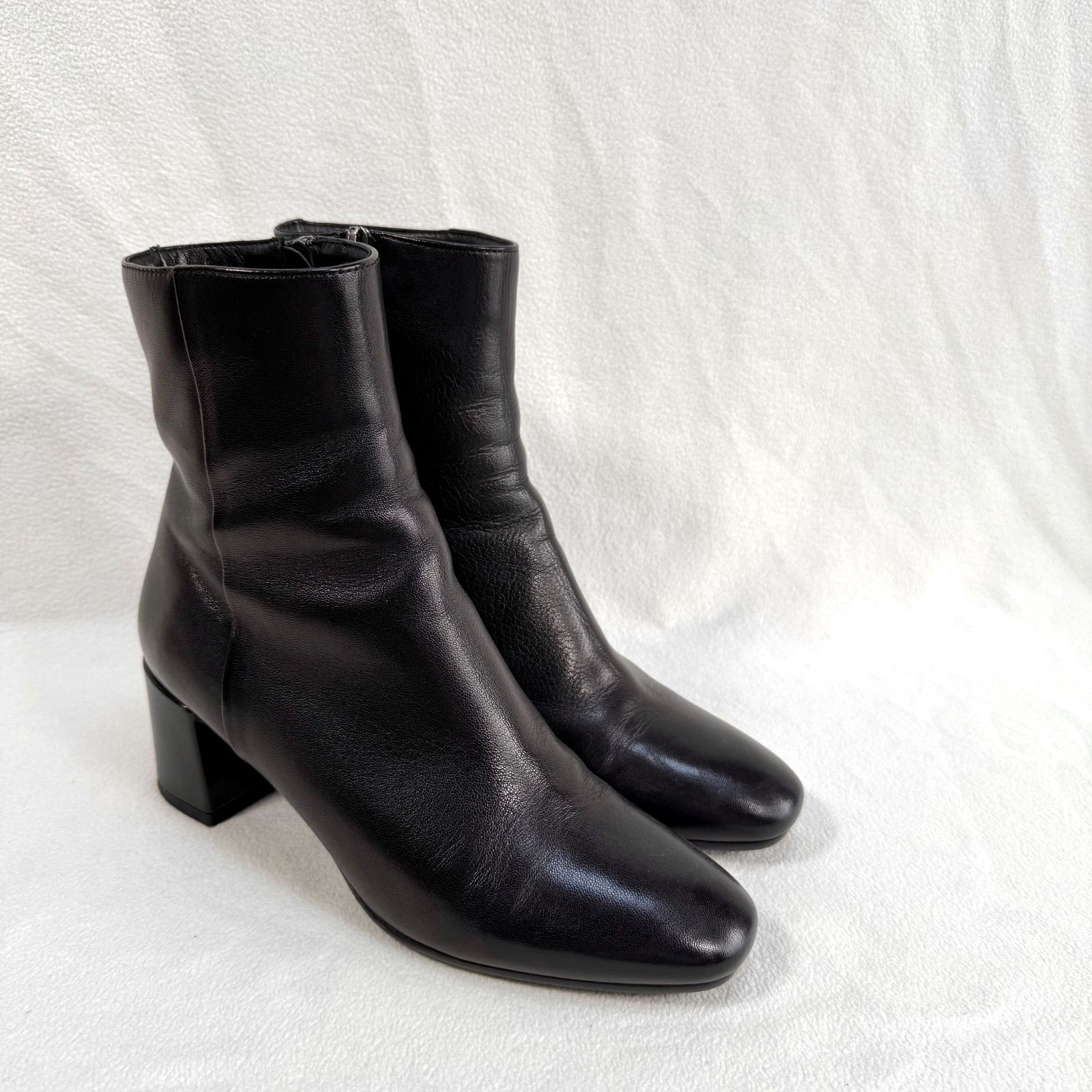 極美品✨ファビオルスコーニ FABIO RUSCONI サイドジップ レザー