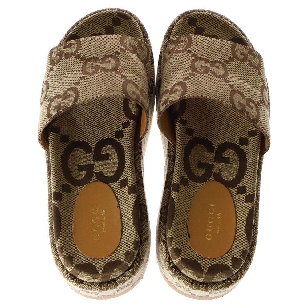 GUCCI プラットフォームスライドサンダル 38