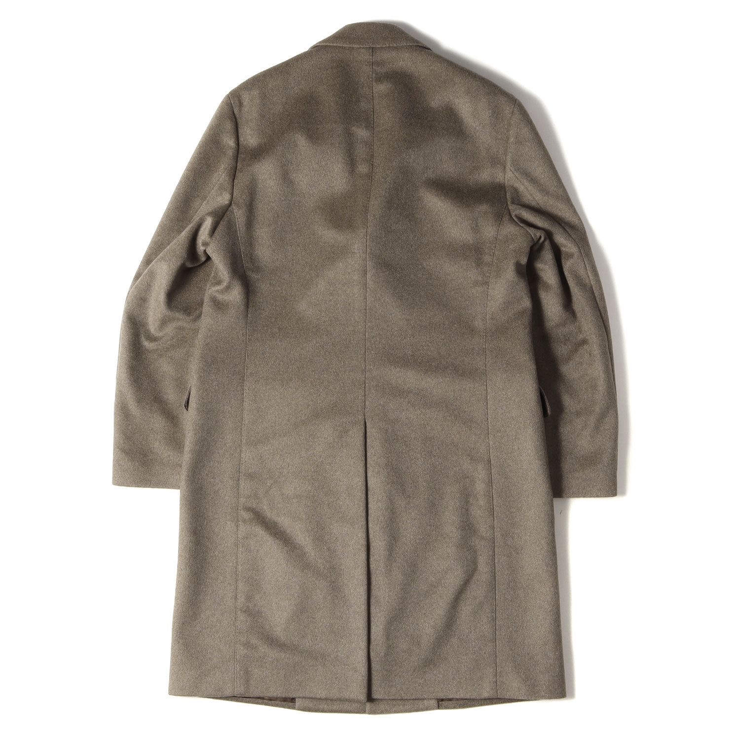 美品 LARDINI ラルディーニ コート ブートニエール付き ピークドラペル 