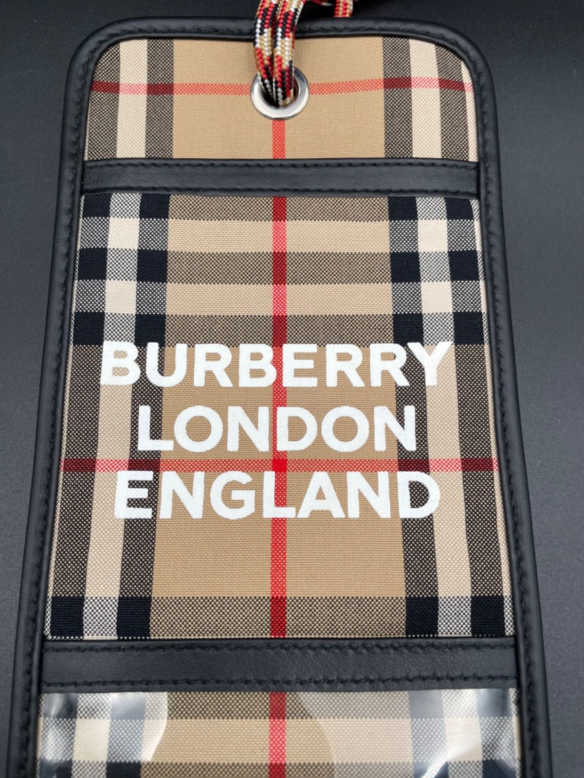 新品未開封 BURBERRY トランプ カード ノバチェック 箱付き 未使用】BURBERRY PVCノバチェック長財布 ギャランティカード箱付