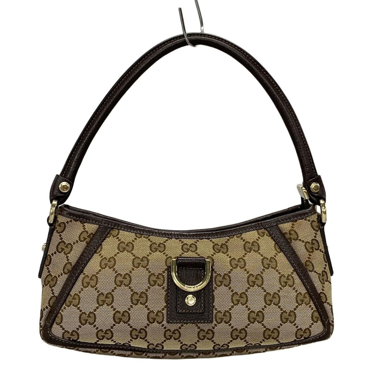 GUCCI グッチ ハンドバッグ アビー|GG柄 130939 ベージュ×ダークブラウン レザー