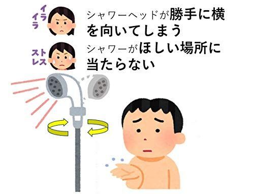 AQ88360度回転継手 節水シャワーヘッド使用するときに水圧がかかって回転しずらい、高水圧でシャワーヘッドが回らない問題を一発解決 金属製